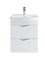 Тумба подвесная SanStar Линни 50 Без раковины для ванной комнаты, белая